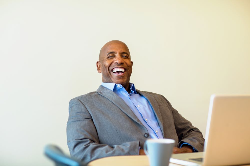 Man smiling at the camera